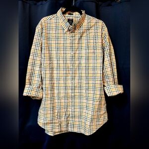 NWT J Crew Men's Flex Washed Plaid Button-Up Shirt Size XL